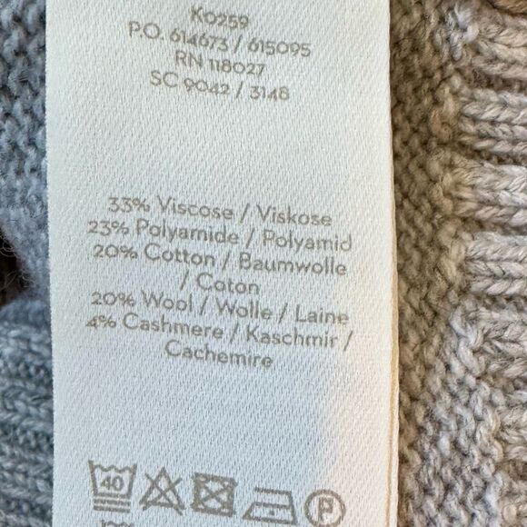 Boden Flora Long Sleeve Wool Blend Colorblock Crewneck Sweater. Small. NWOT. - Picture 9 of 10